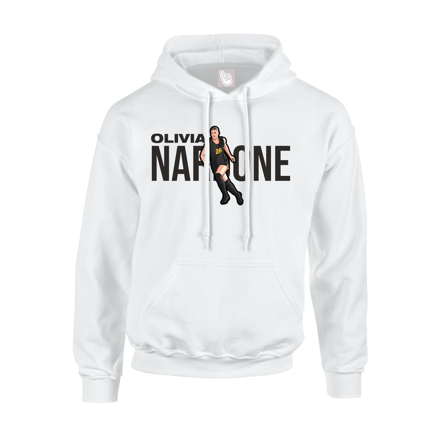 Hoodie — Player Name in White