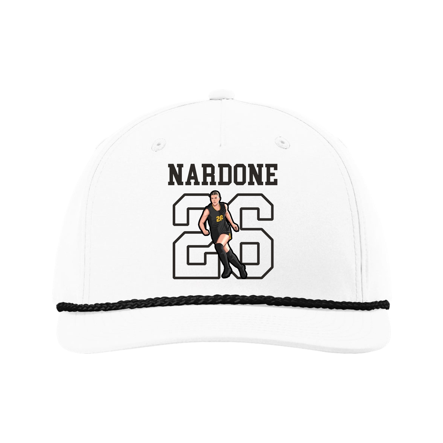 Five-Panel Classic Rope Cap — Shirsey in White