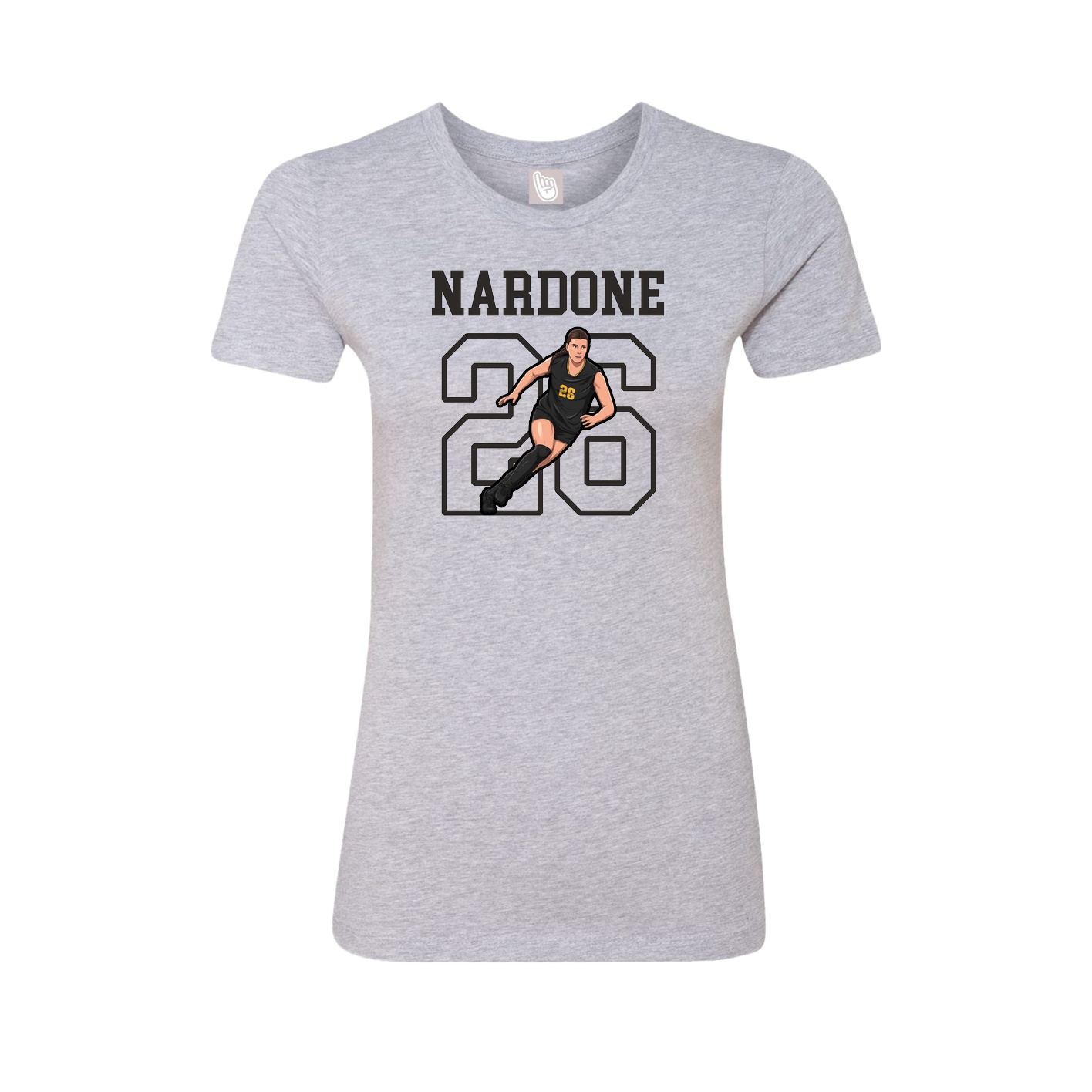 Fitted Women's Tee — Shirsey in Grey