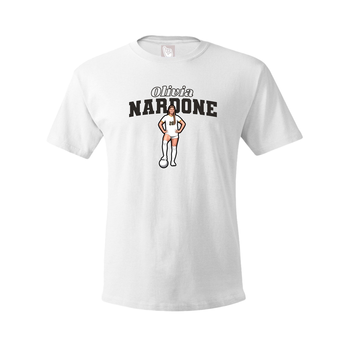 Tee — Name Arch in White