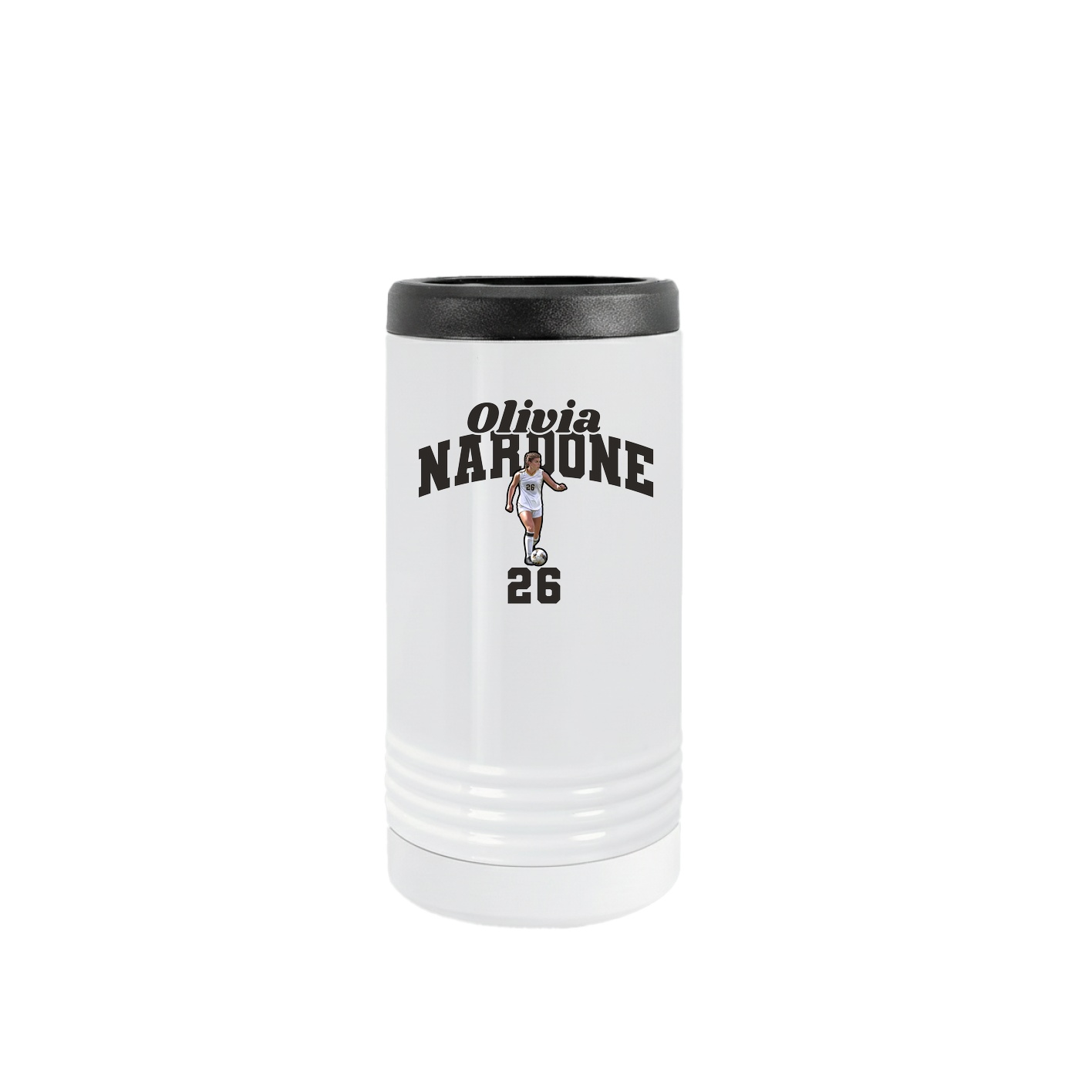 Slim Beverage Holder — Signature Arch in White