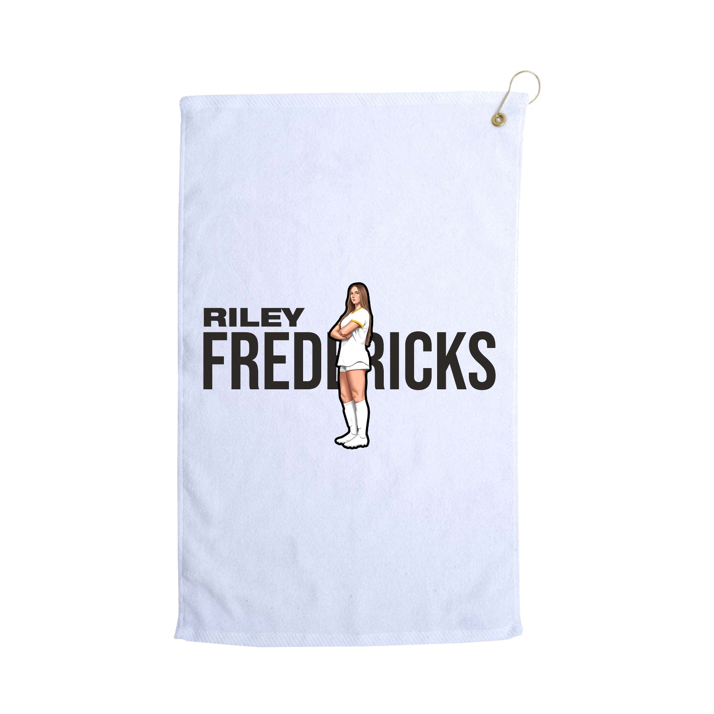 Golf Towel — Player Name in White