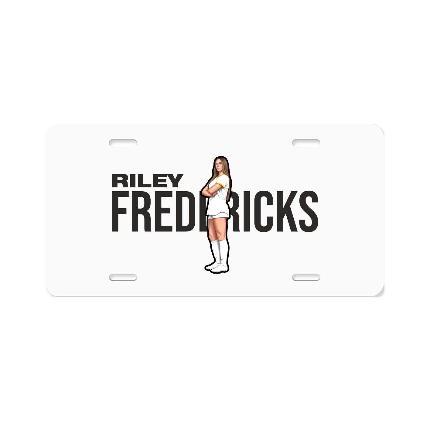 License Plate — Player Name in Classic