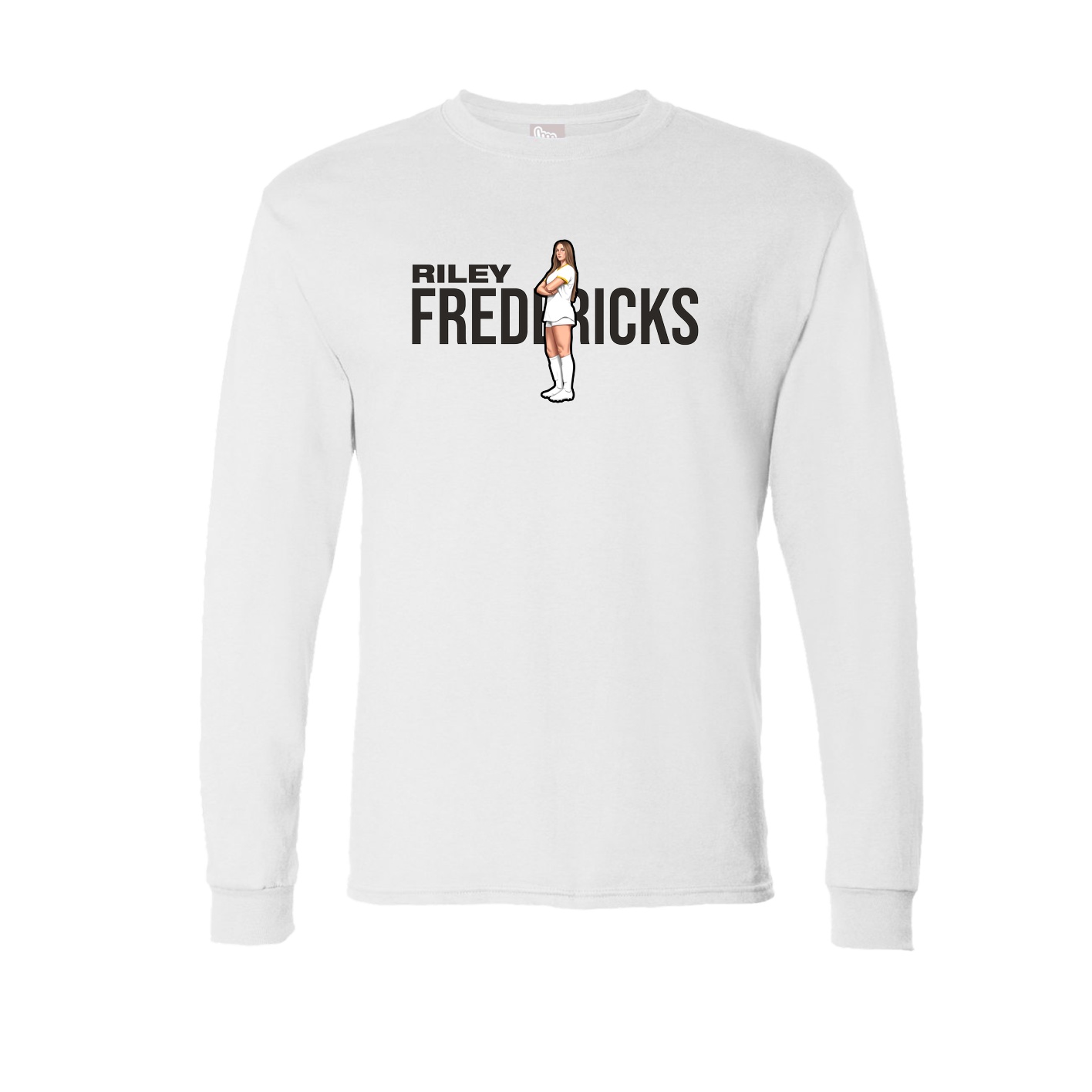 Long Sleeve Tee — Player Name in White