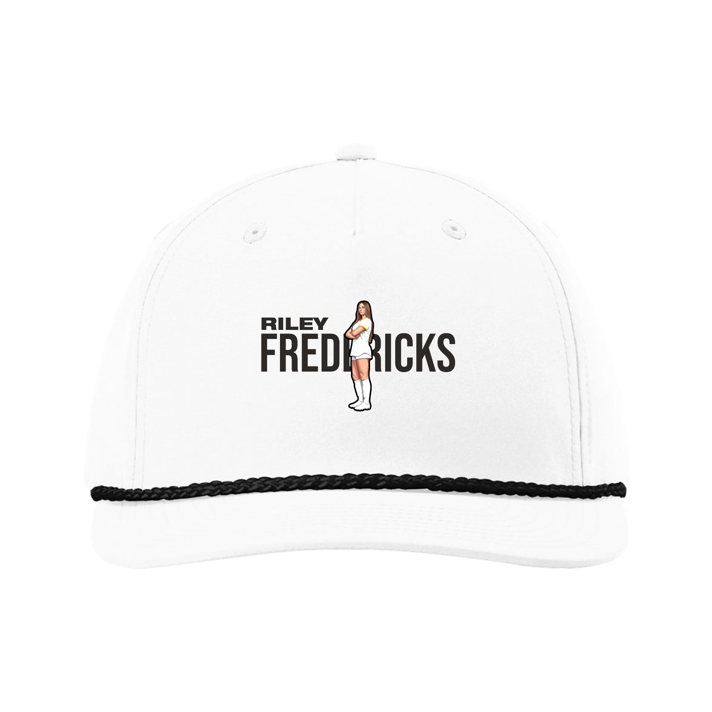 Five-Panel Classic Rope Cap — Player Name in White