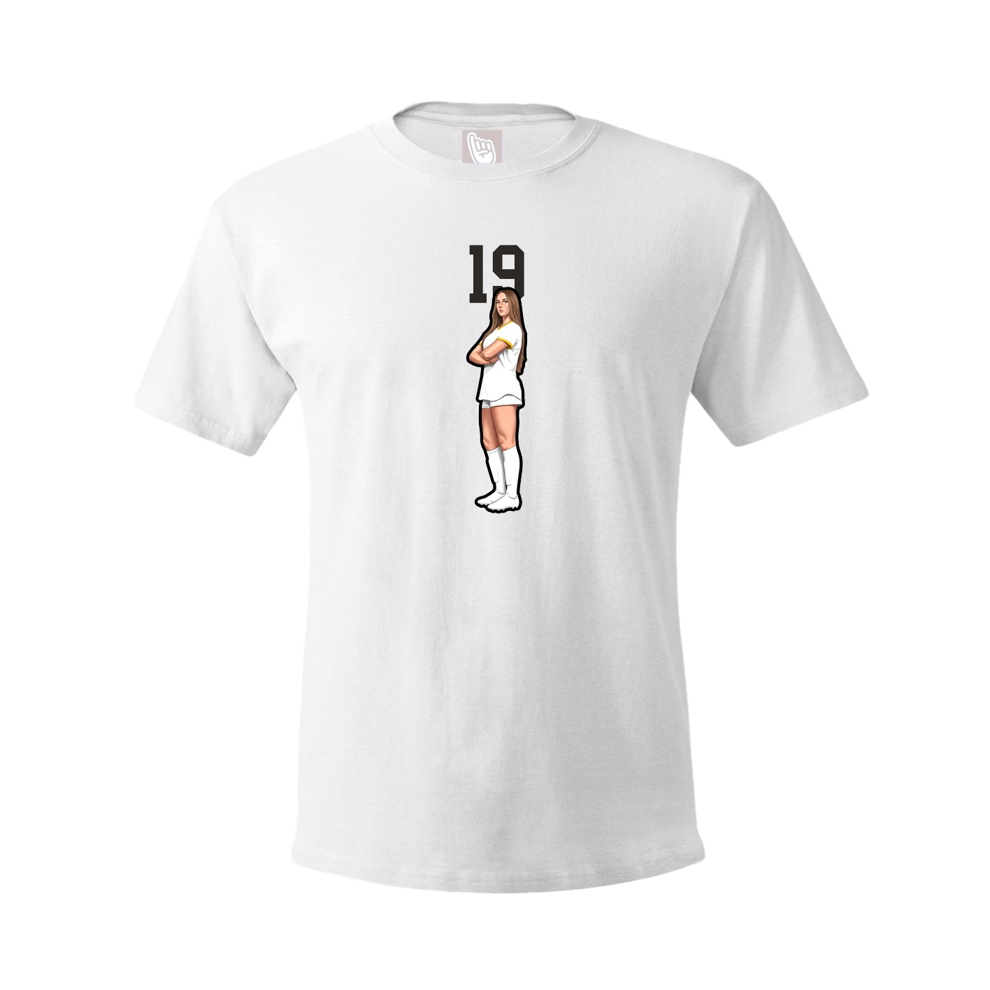 Tee — Number Top in White