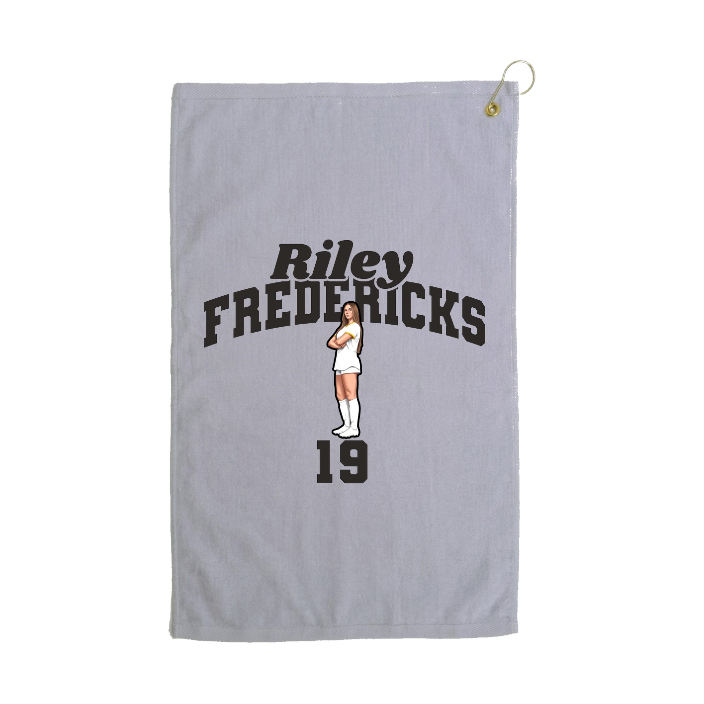 Golf Towel — Signature Arch in Grey