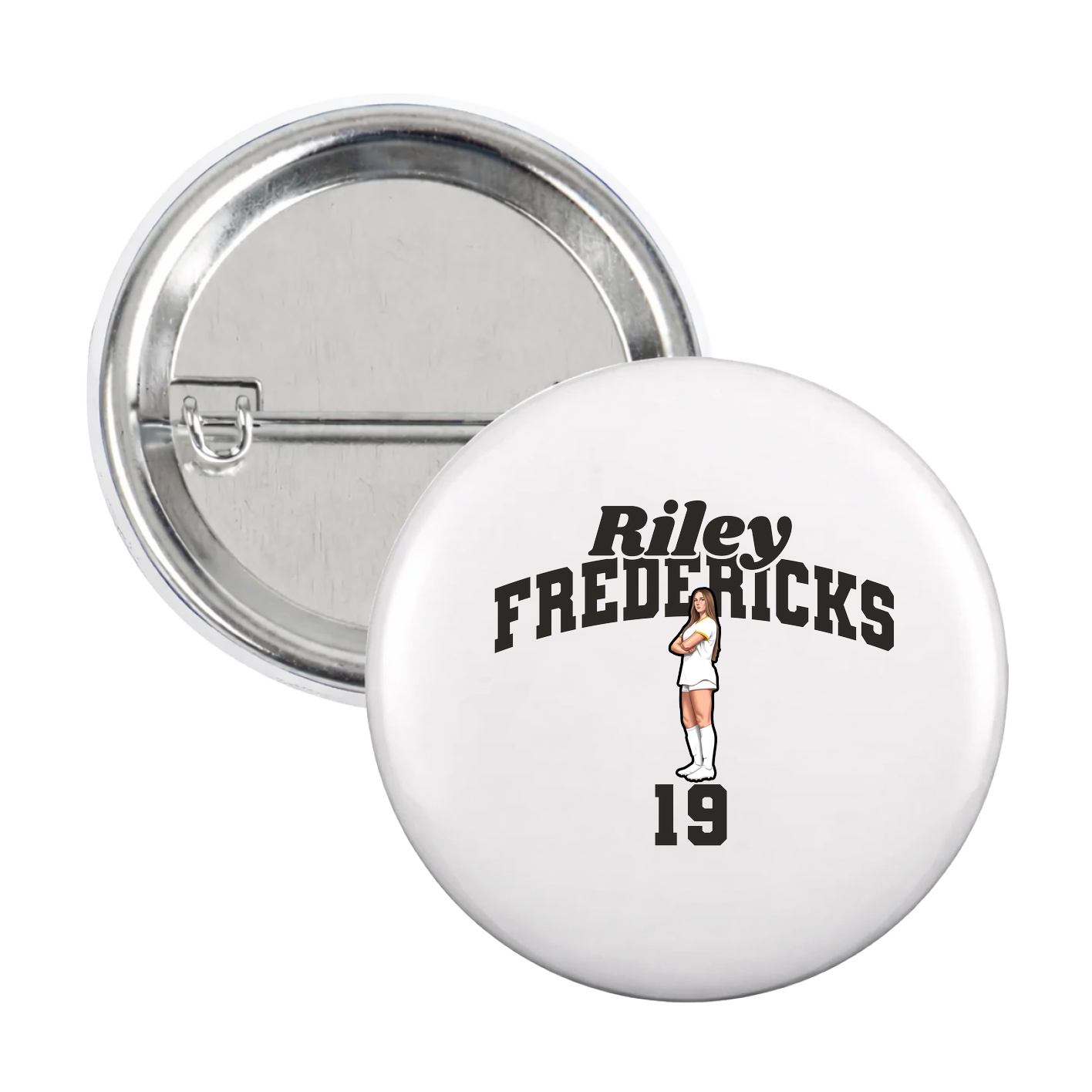Game Day Button — Signature Arch in White