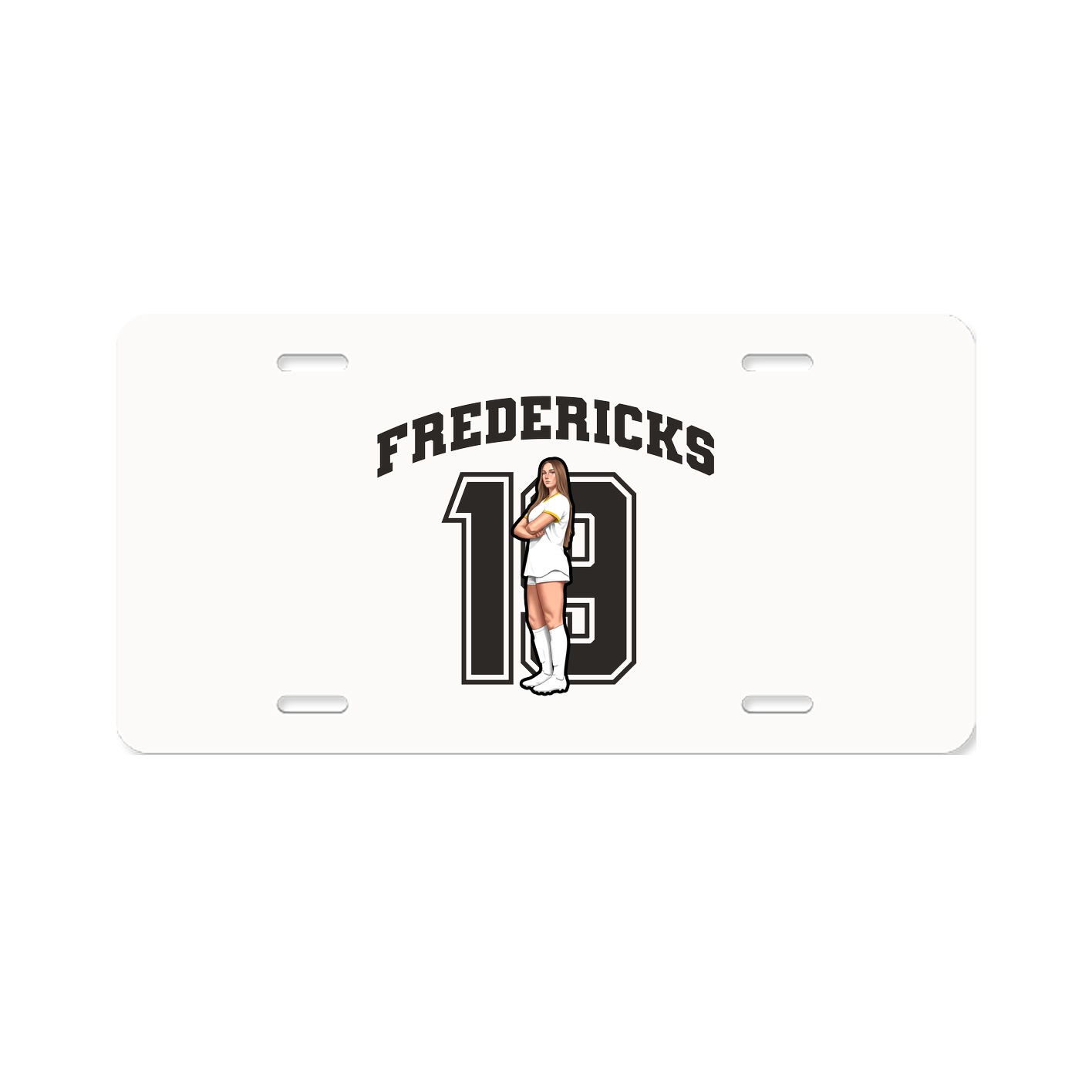 License Plate — Number in Classic