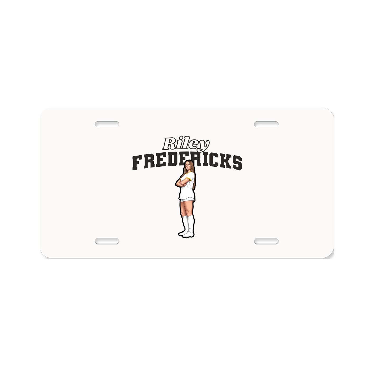 License Plate — Name Arch in Classic