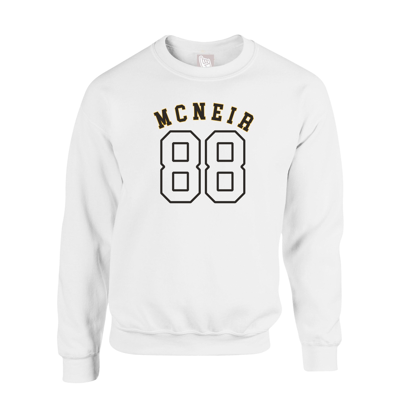 Fleece Crew — Shirsey Arch in White