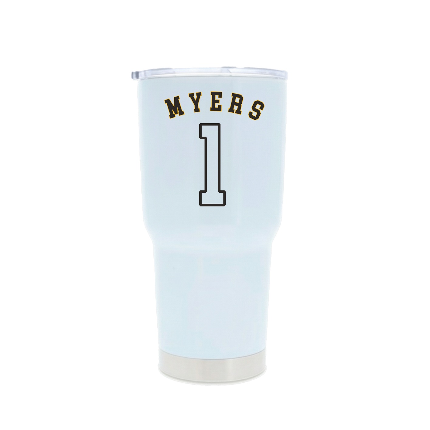 30oz Stainless Steel Tumbler — Shirsey Arch in White