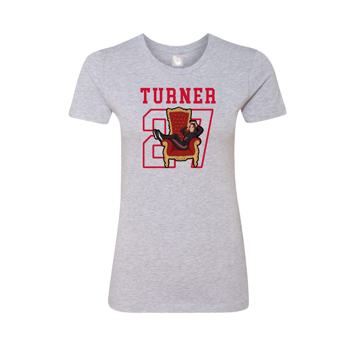 Fitted Women's Tee — Shirsey in Grey