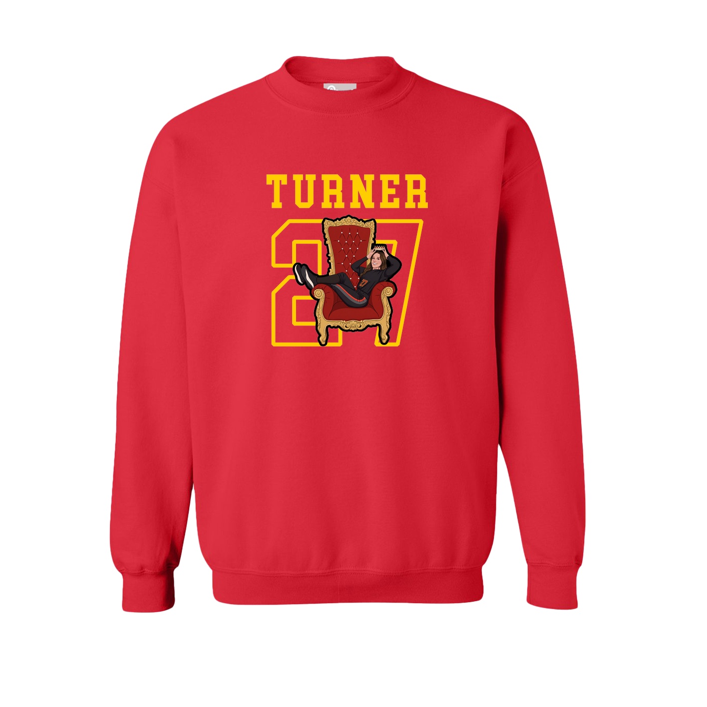 Fleece Crew — Shirsey in Red