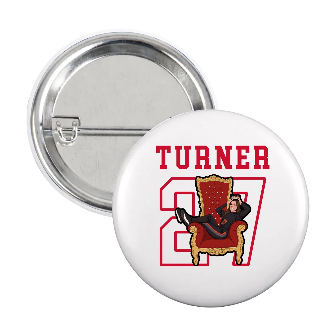 Game Day Button — Shirsey in White