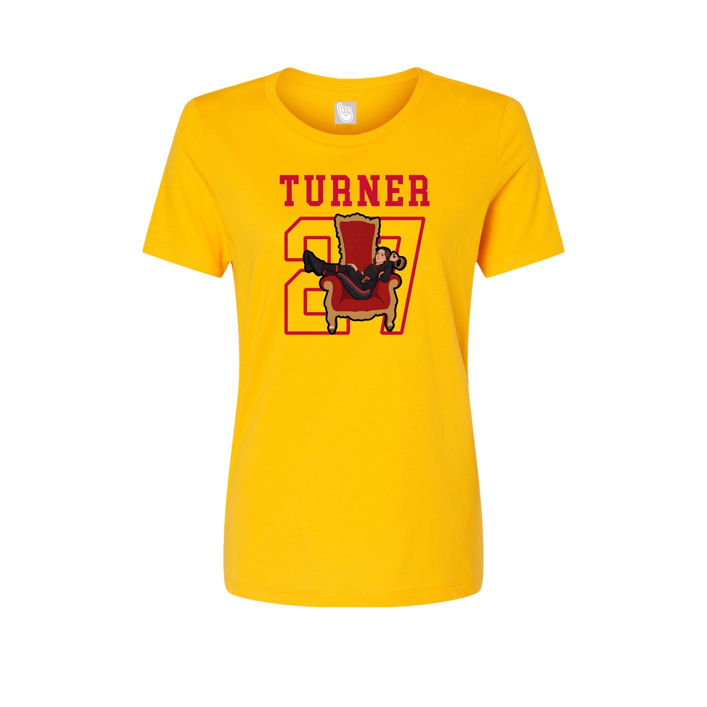 Fitted Women's Tee — Shirsey in Gold