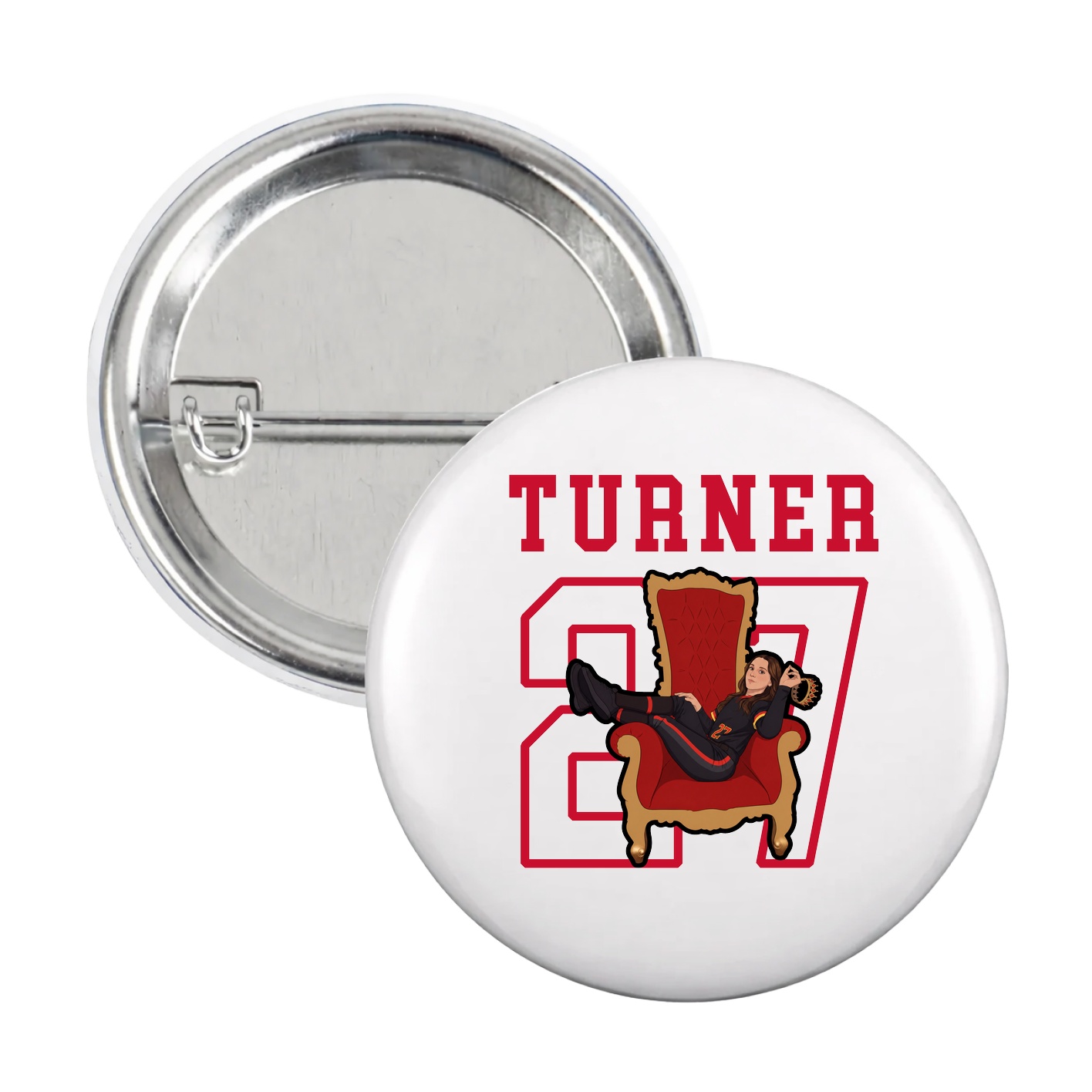 Game Day Button — Shirsey in White