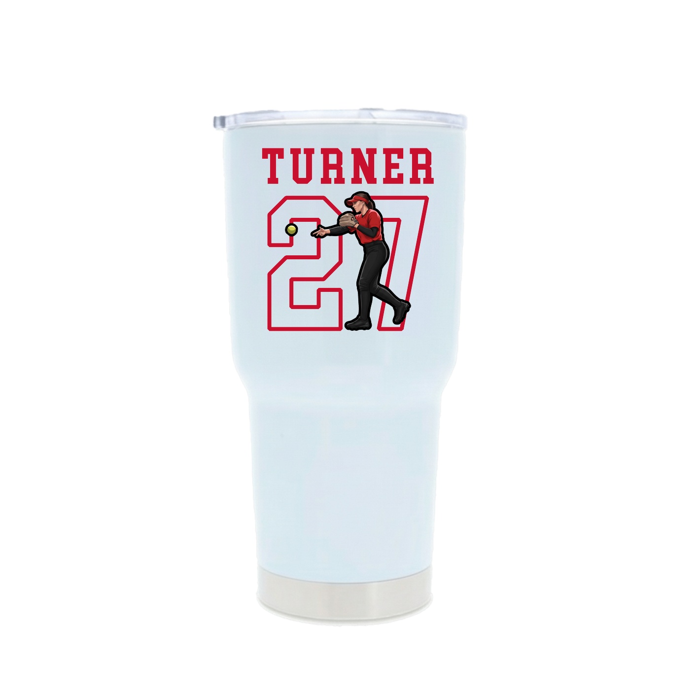 30oz Stainless Steel Tumbler — Shirsey in White