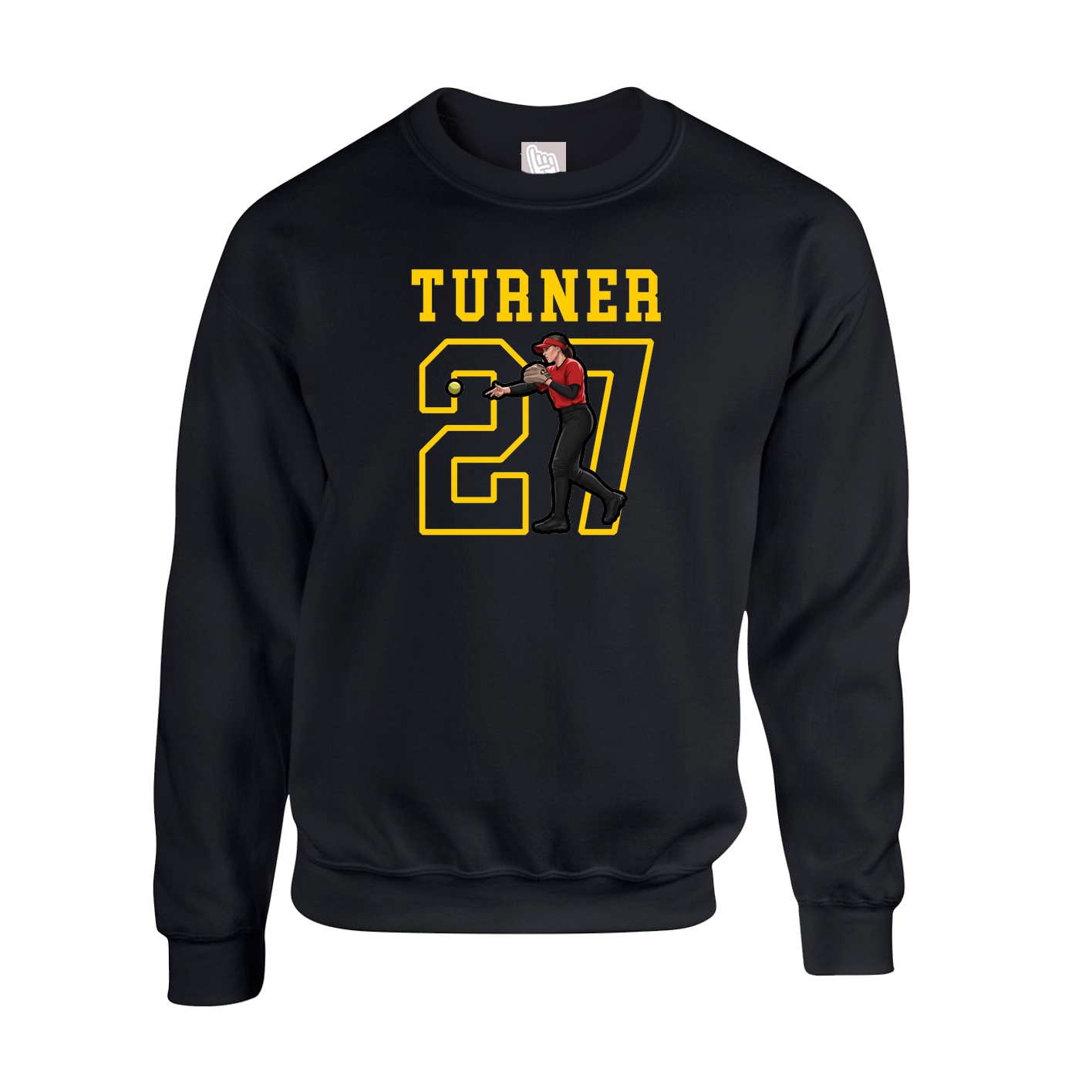 Fleece Crew — Shirsey in Black