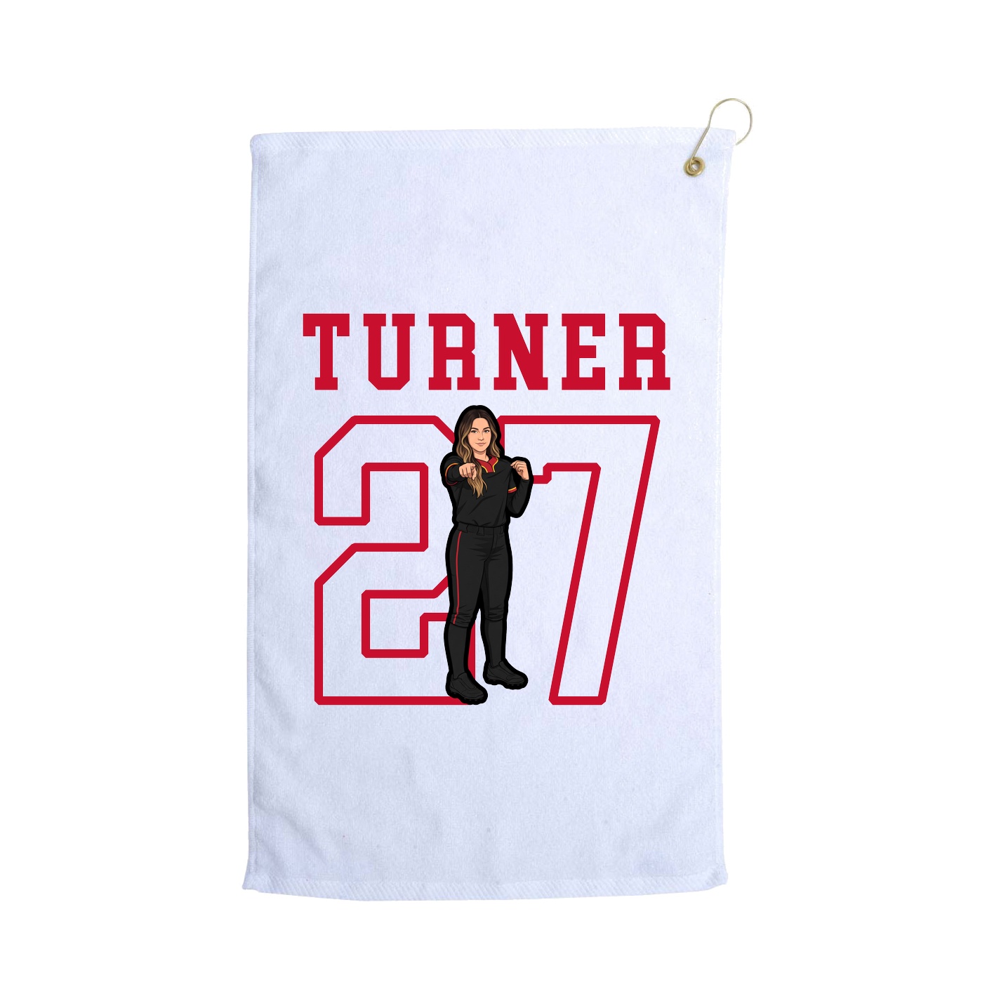 Golf Towel — Shirsey in White