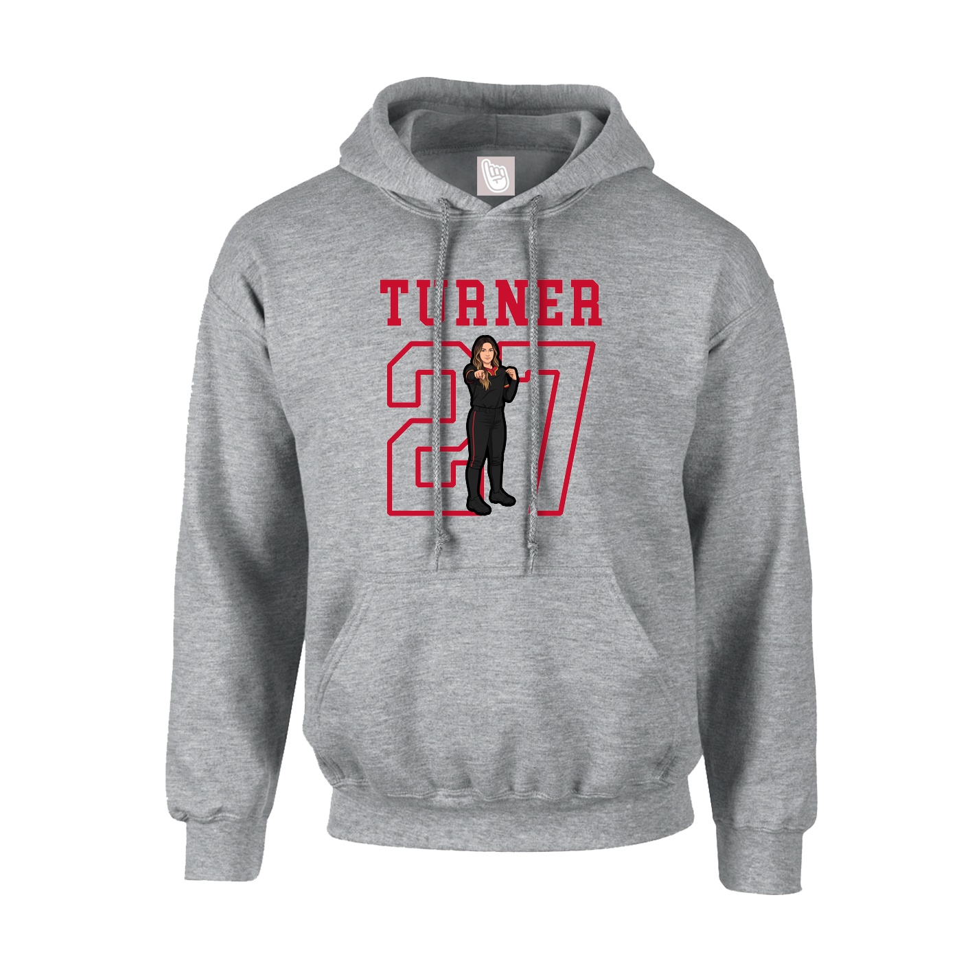 Hoodie — Shirsey in Grey