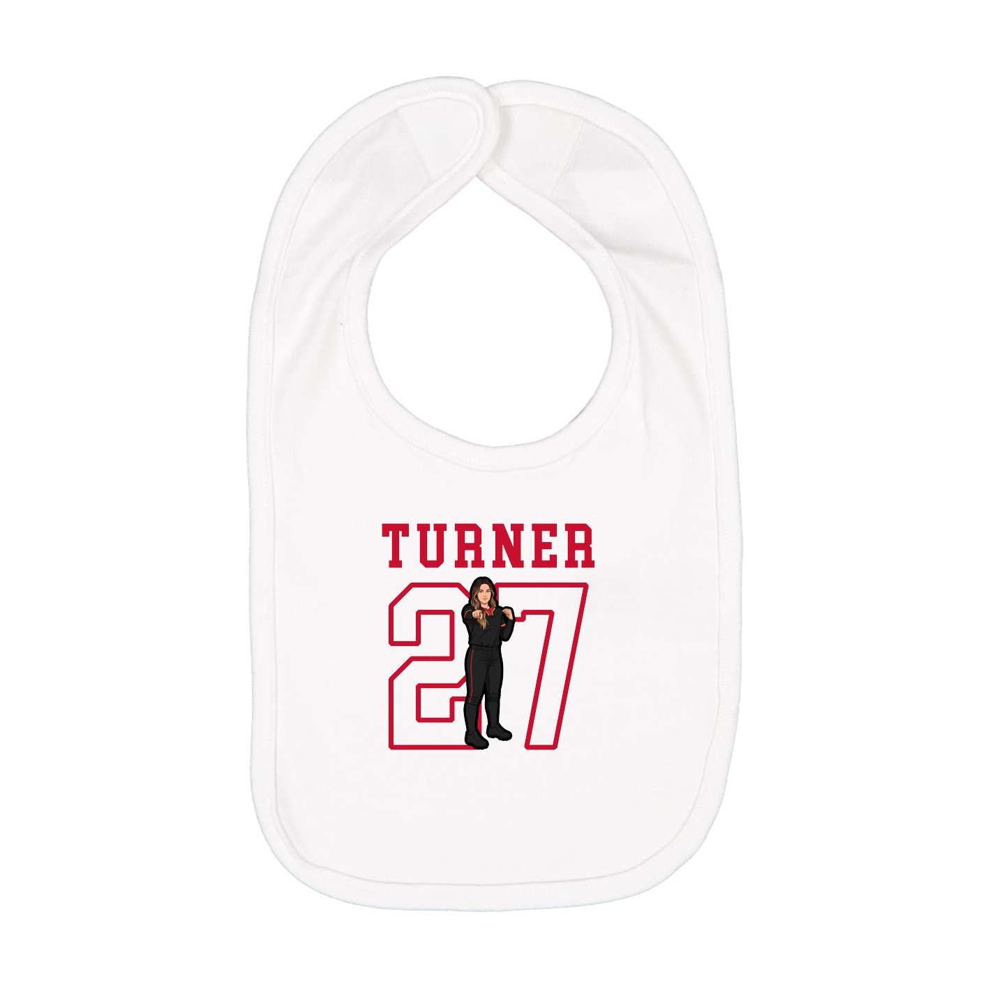 Infant Bib — Shirsey in White