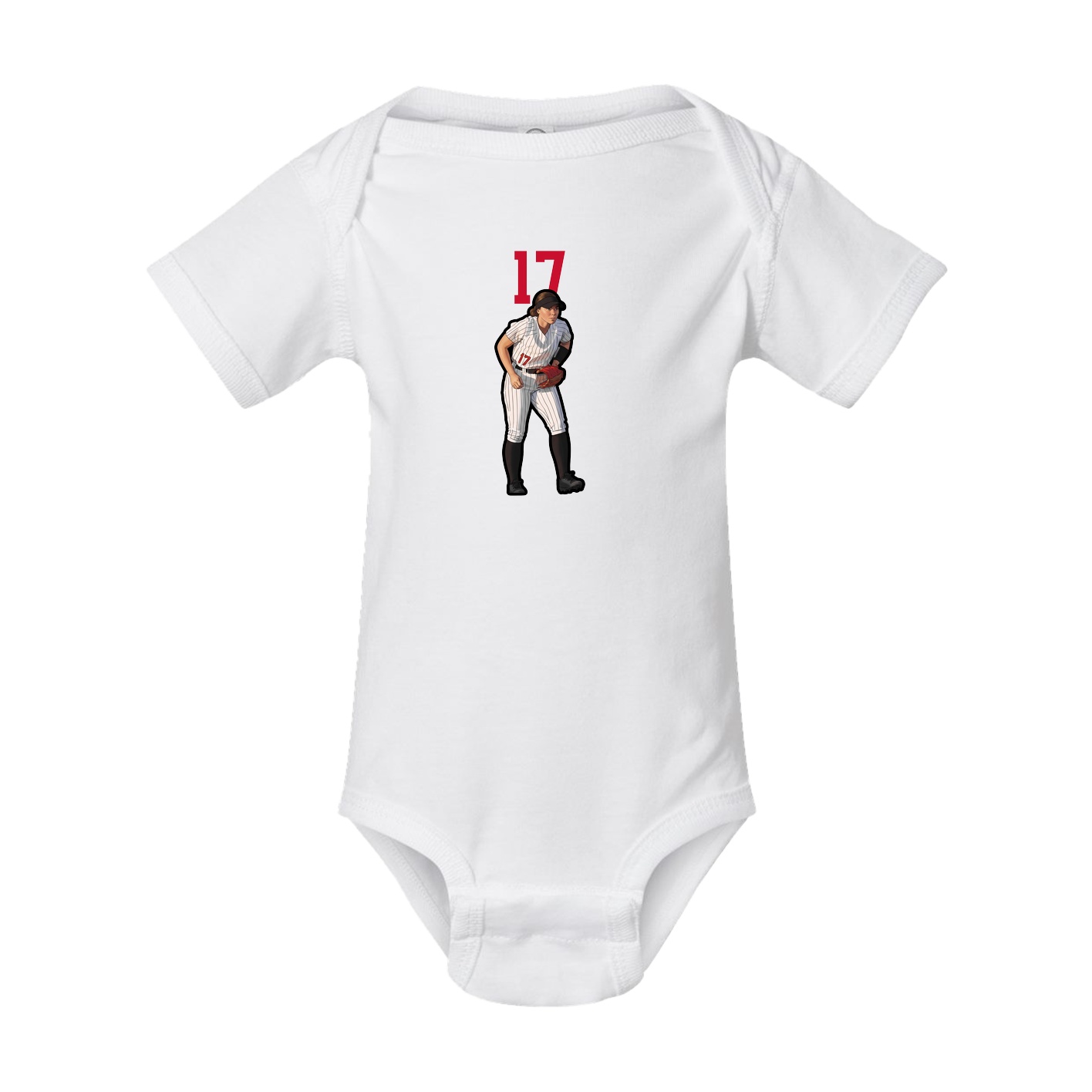 Baby Onesie — Number Top in White