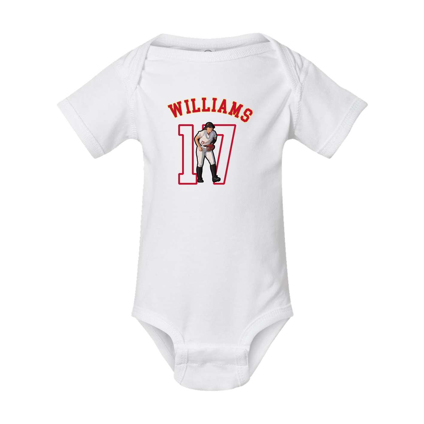 Baby Onesie — Shirsey Arch in White