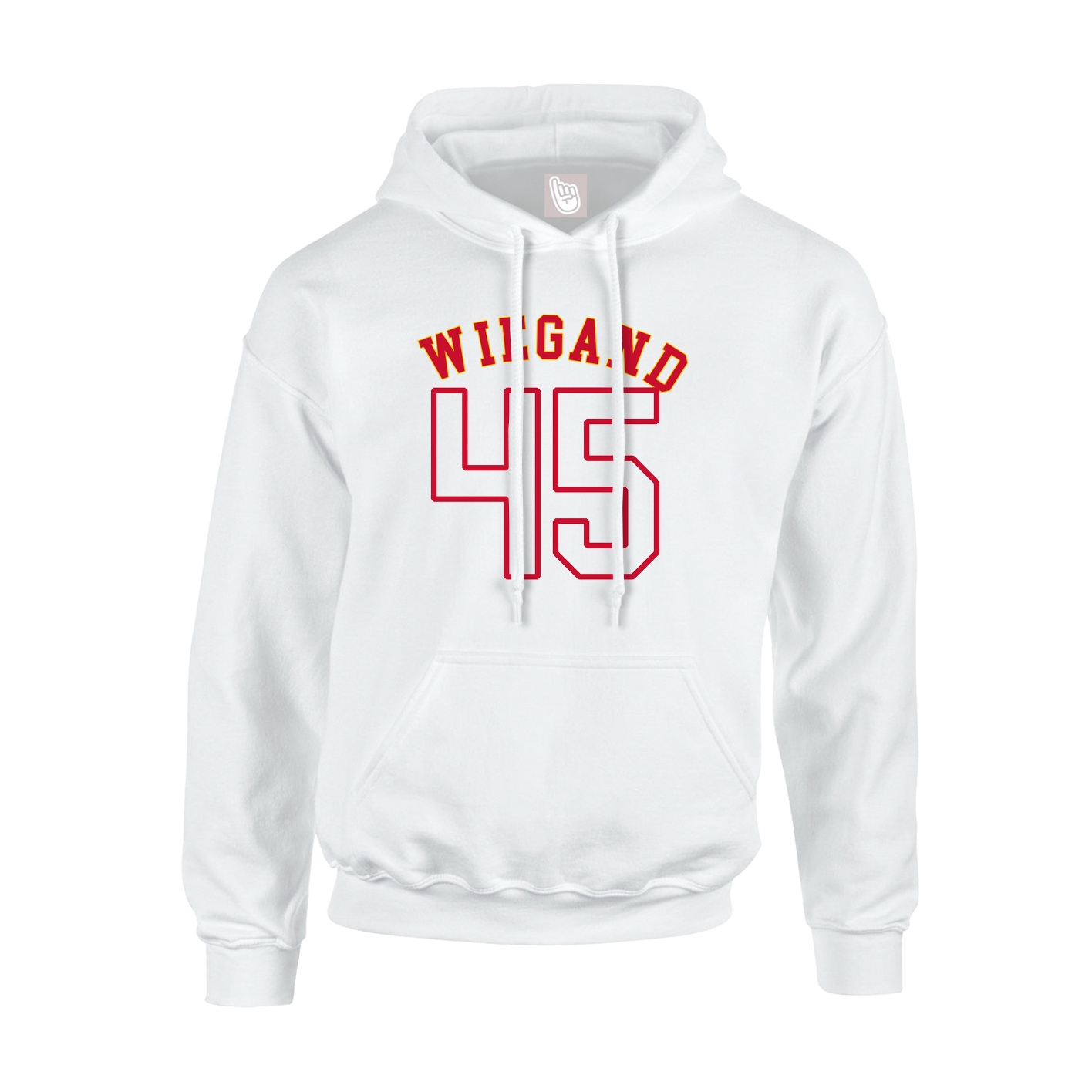 Youth Hoodie — Shirsey Arch in White