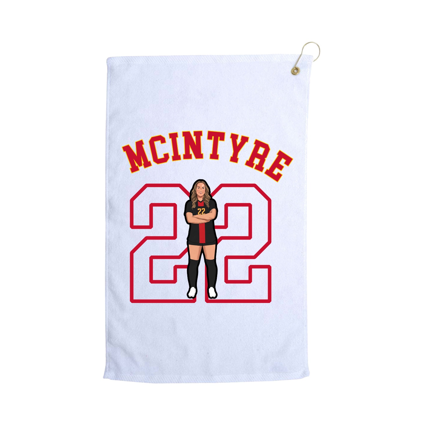 Golf Towel — Shirsey Arch in White