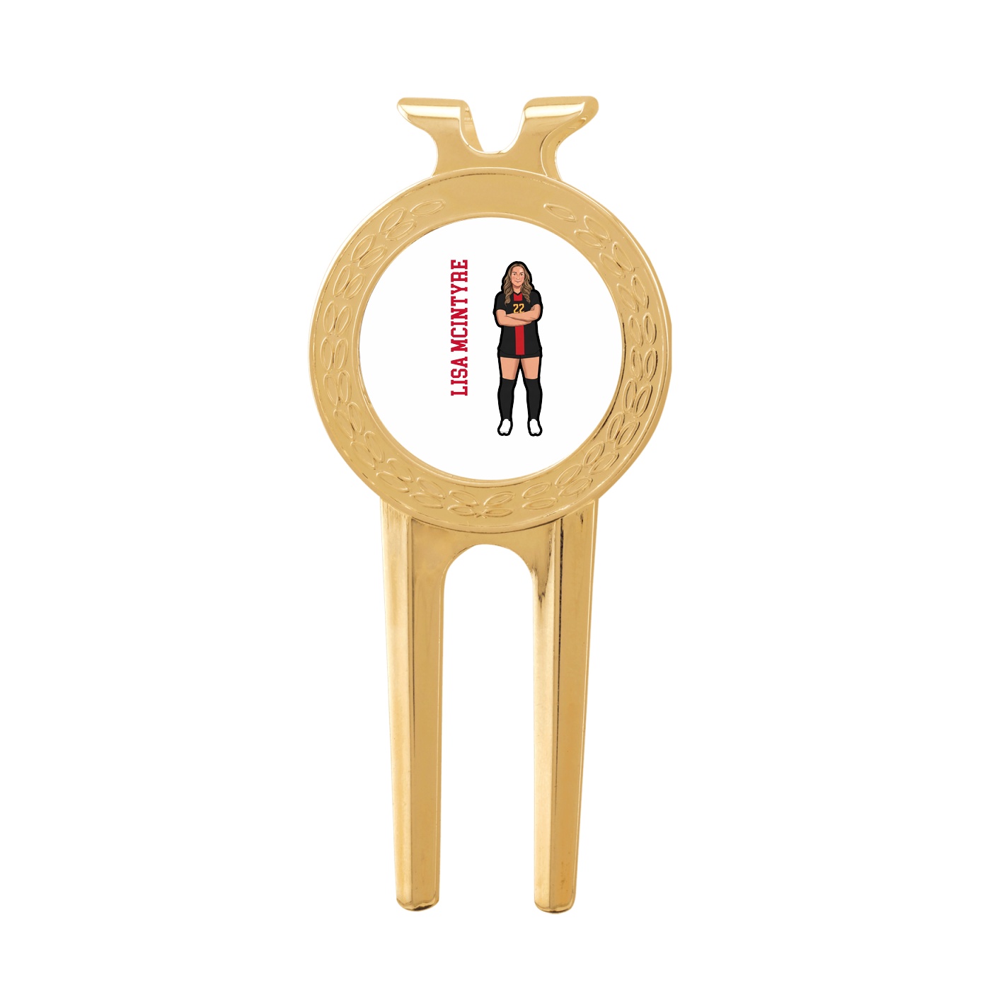 Divot Tool with Ball Marker — Name Vertical in Classic