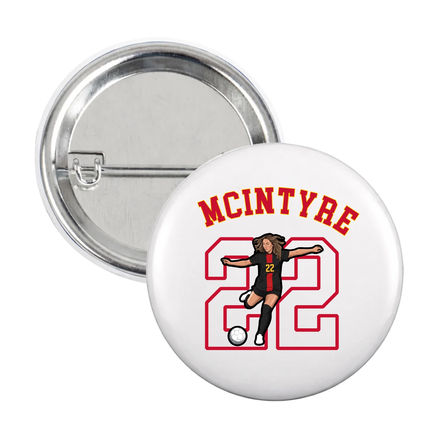 Game Day Button — Shirsey Arch in White