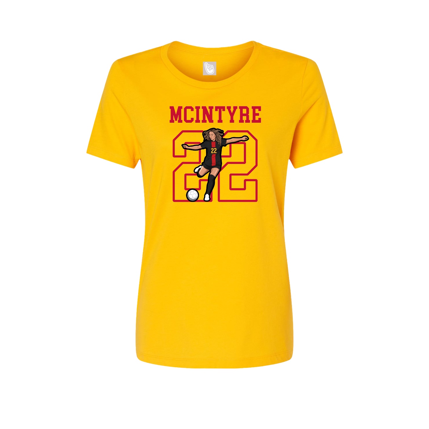 Fitted Women's Tee — Shirsey in Gold