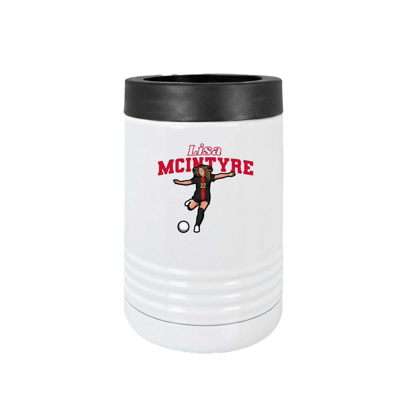 Beverage Holder — Name Arch in White