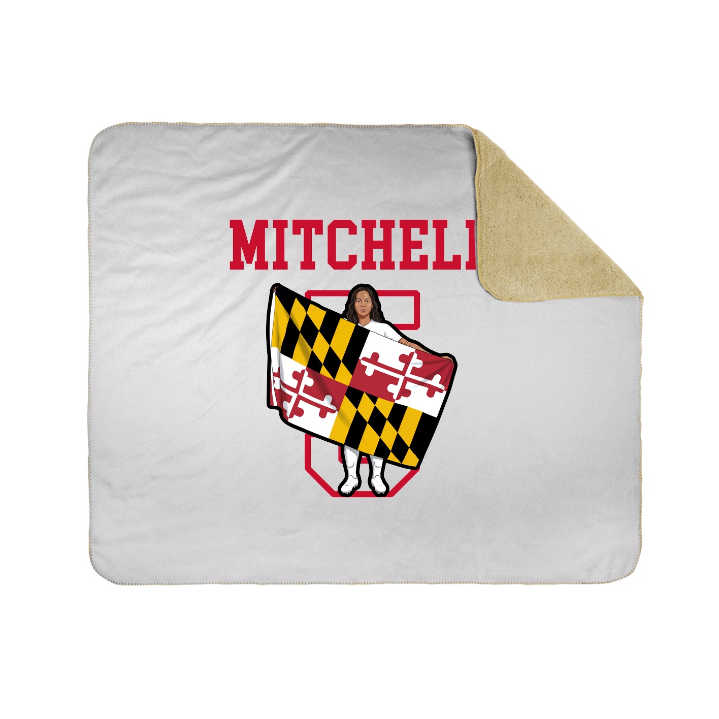 Throw Blanket — Shirsey in White
