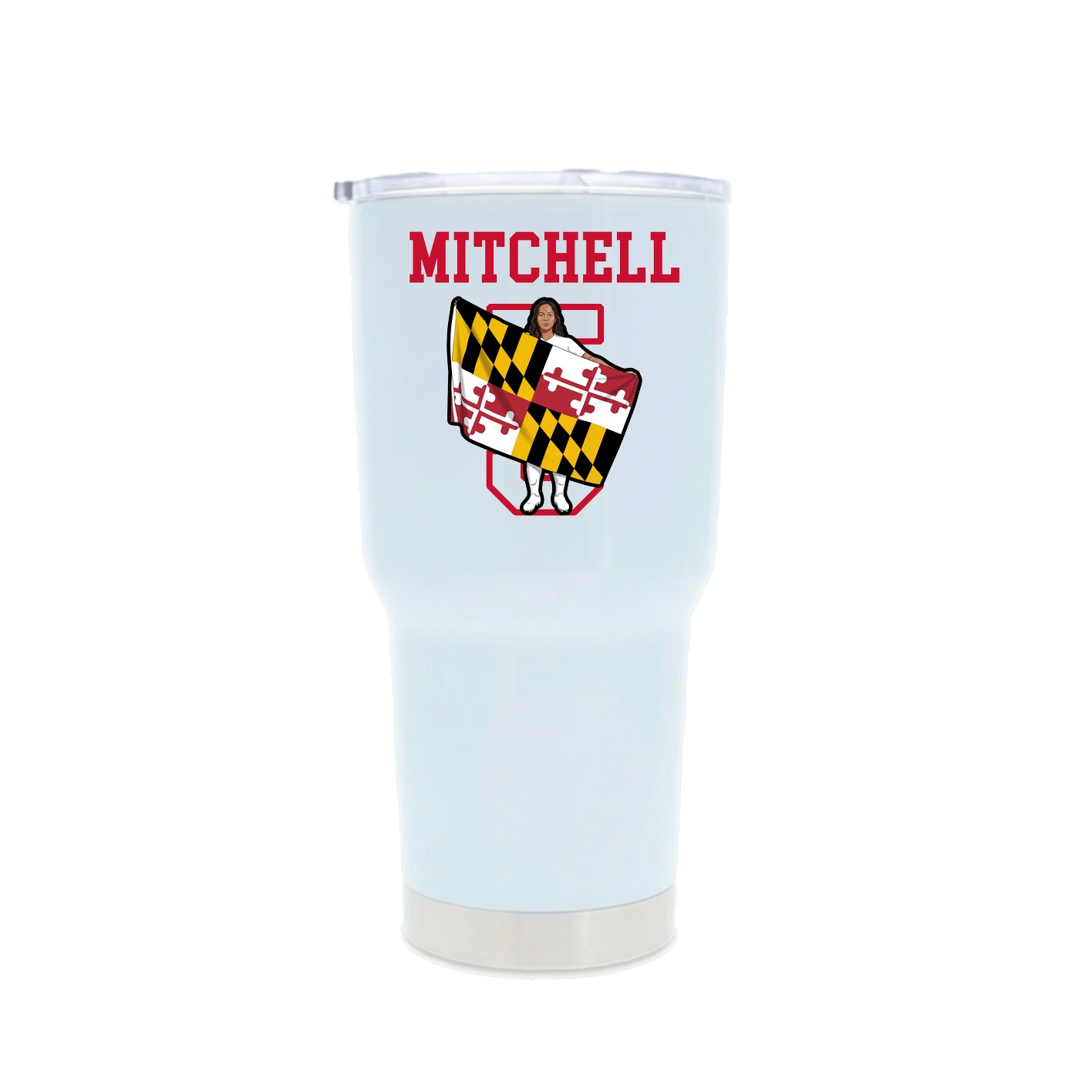 30oz Stainless Steel Tumbler — Shirsey in White