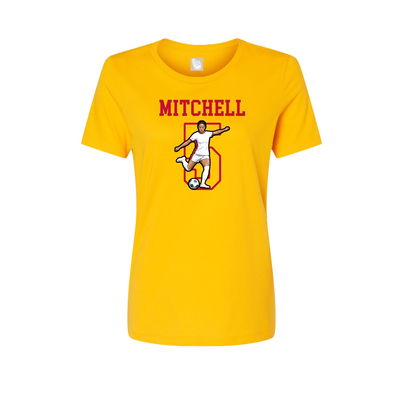 Fitted Women's Tee — Shirsey in Gold