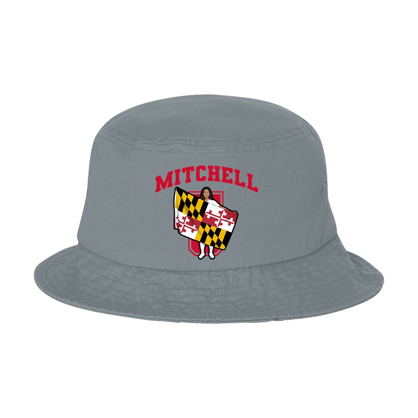 Bucket Cap — Number in Grey