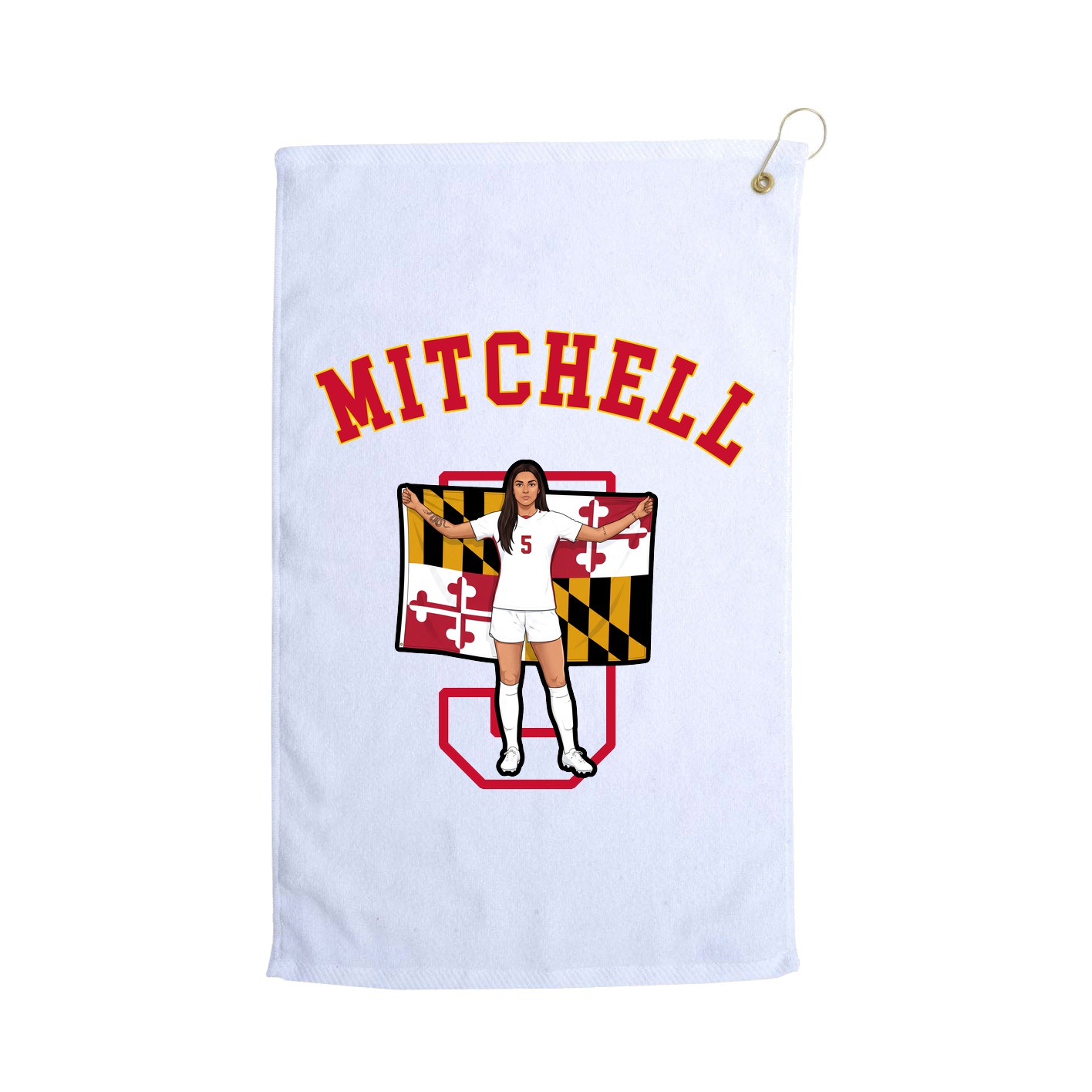 Golf Towel — Shirsey Arch in White