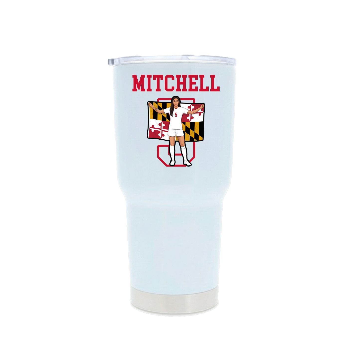 30oz Stainless Steel Tumbler — Shirsey in White