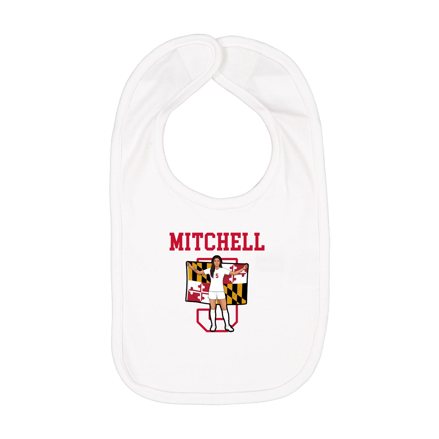 Infant Bib — Shirsey in White