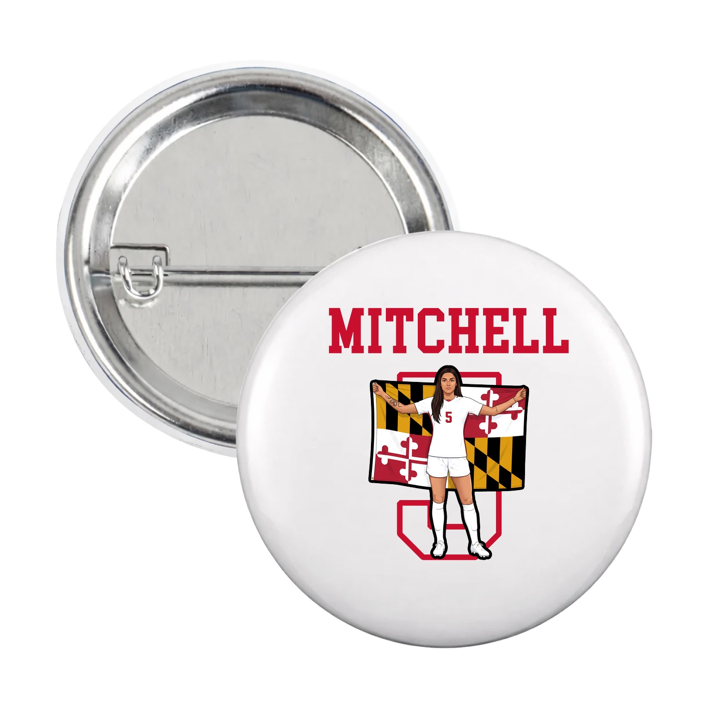 Game Day Button — Shirsey in White