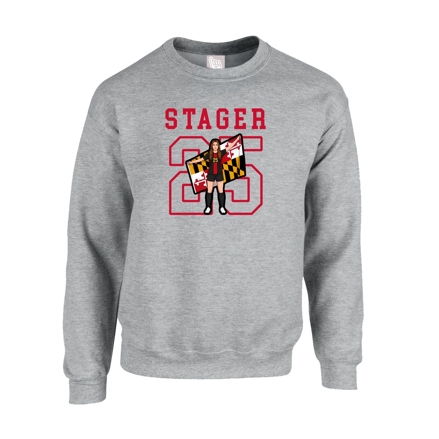 Fleece Crew — Shirsey in Grey