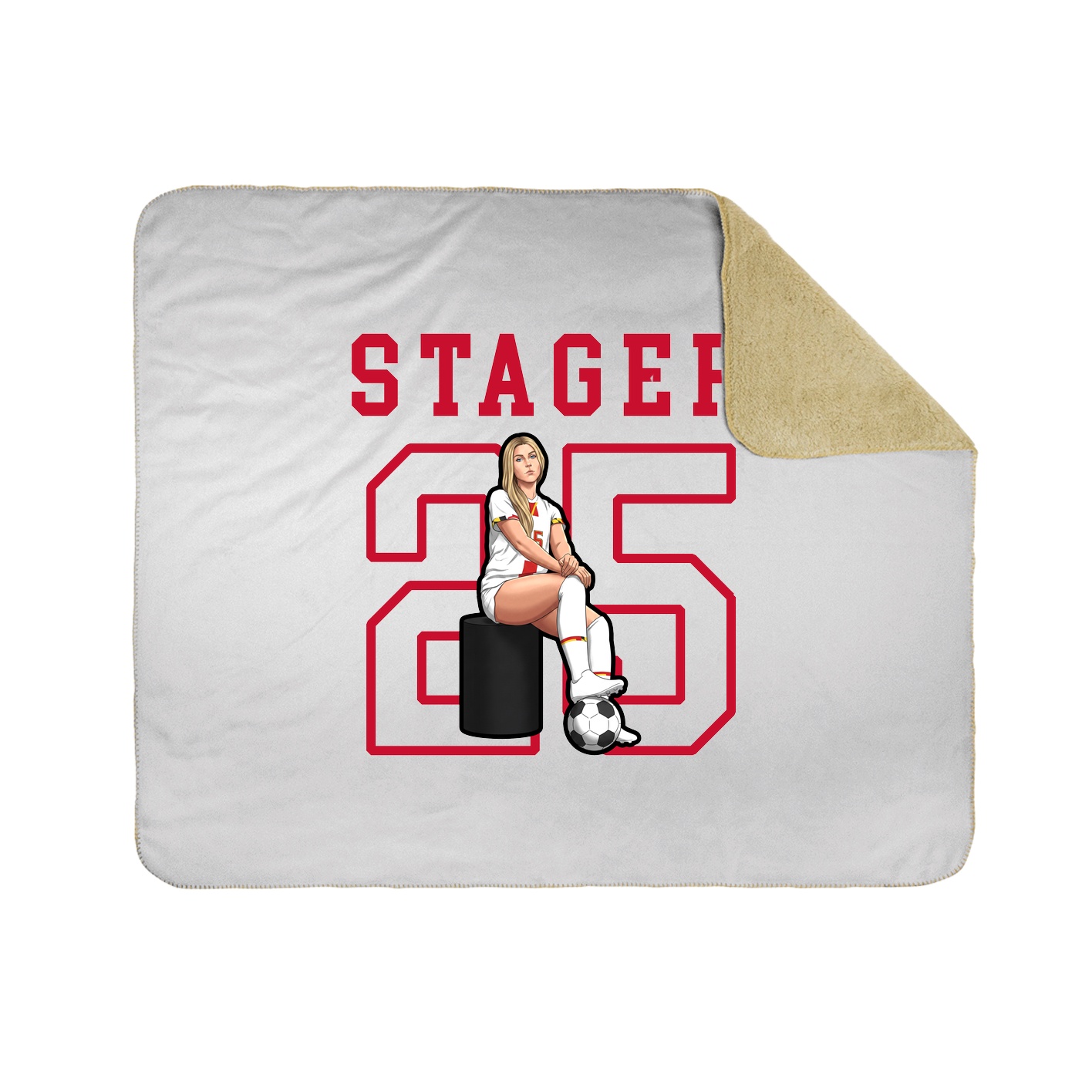 Throw Blanket — Shirsey in White