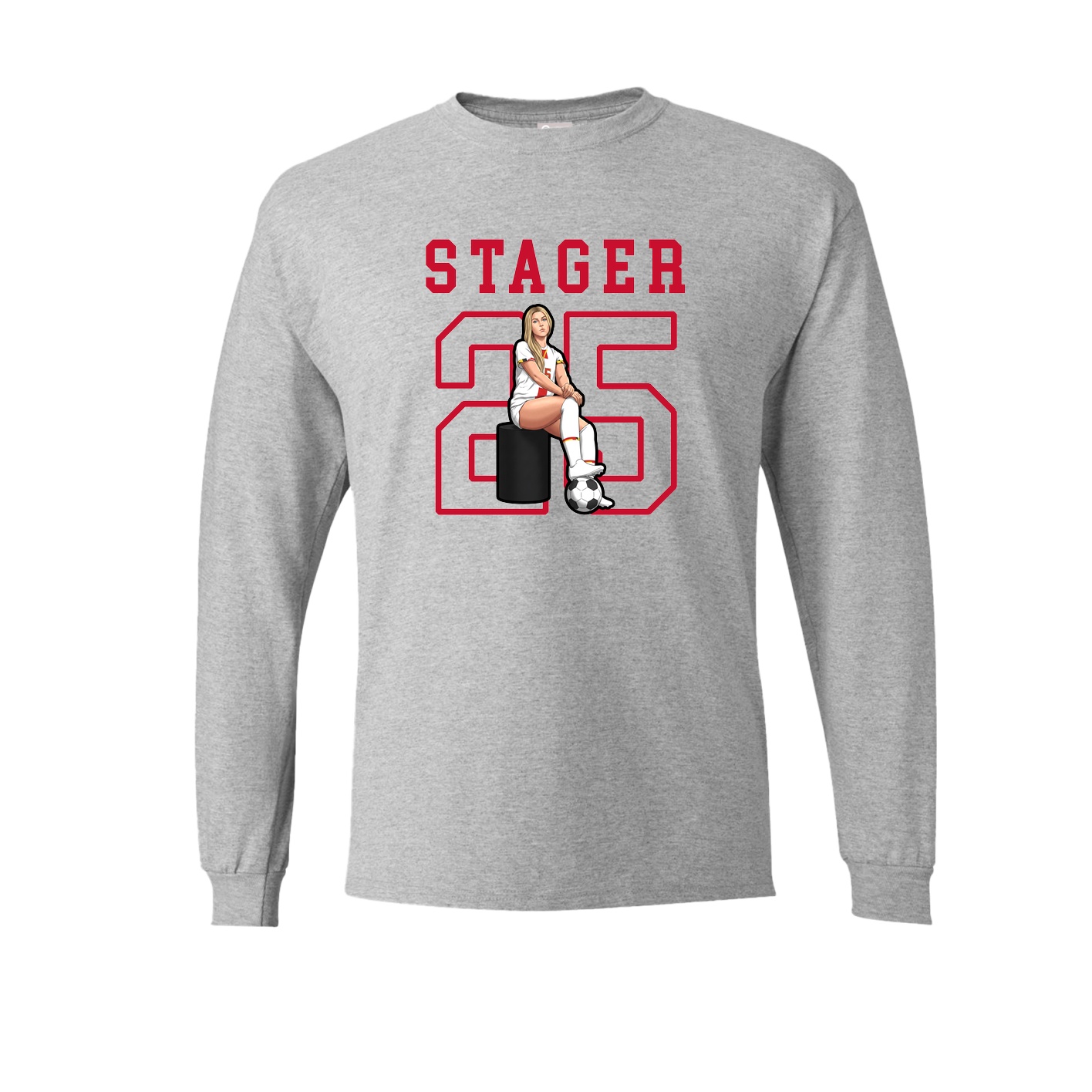 Long Sleeve Tee — Shirsey in Grey