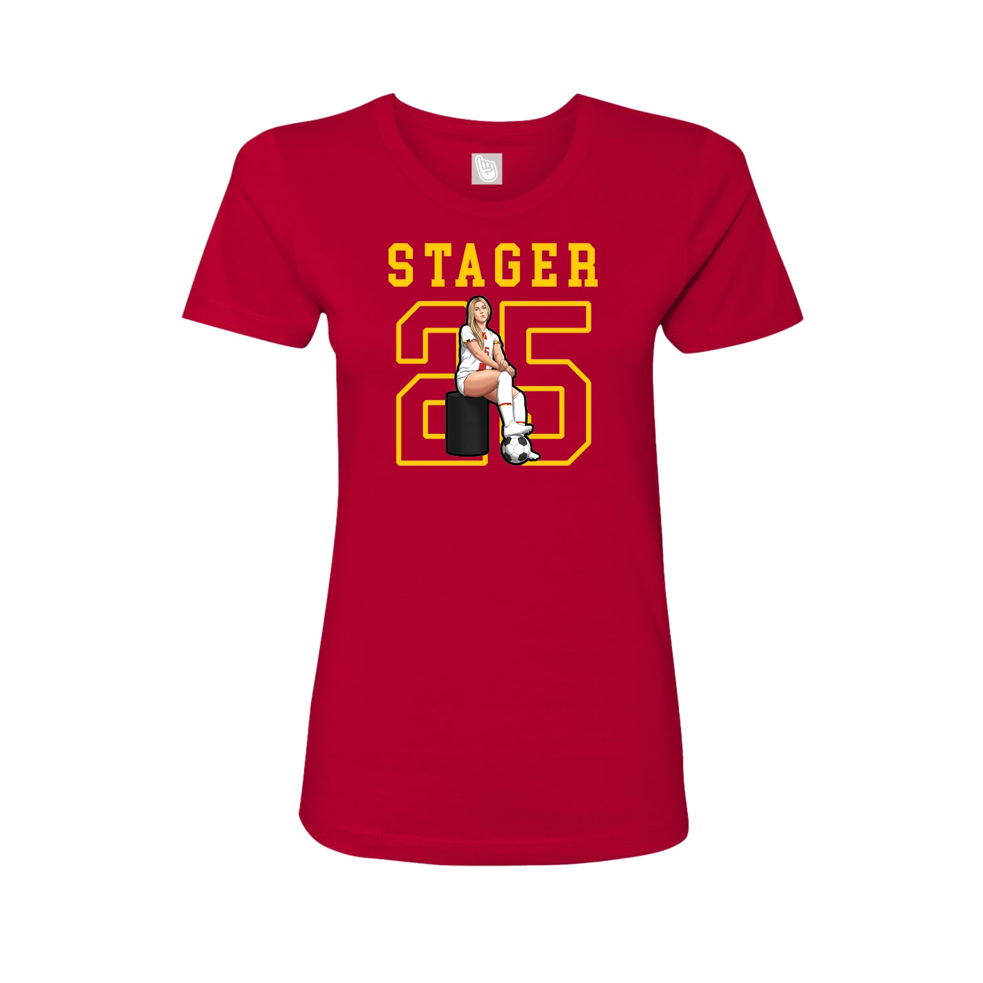 Fitted Women's Tee — Shirsey in Red