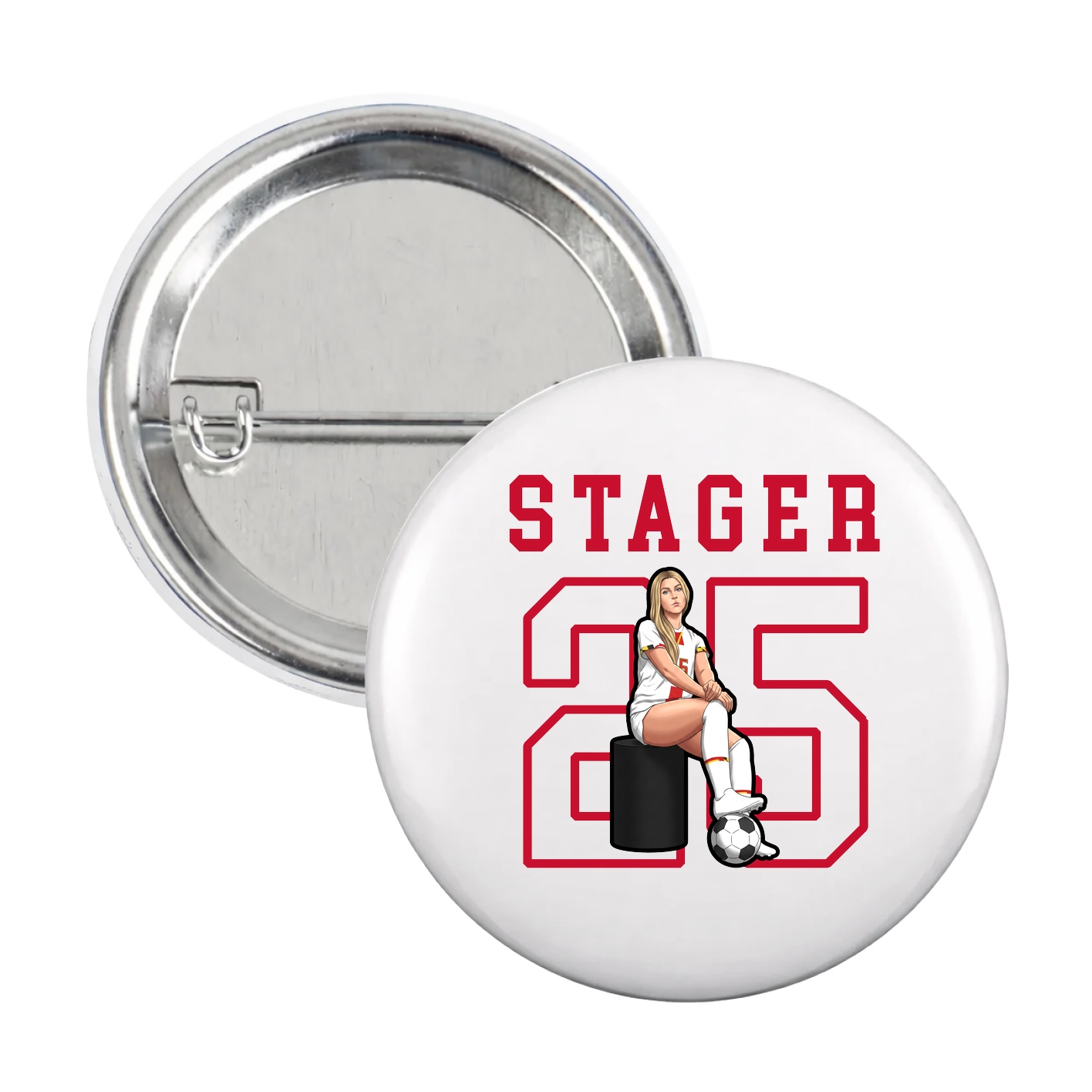 Game Day Button — Shirsey in White
