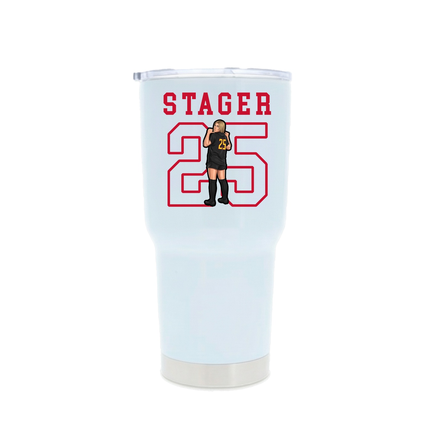 30oz Stainless Steel Tumbler — Shirsey in White