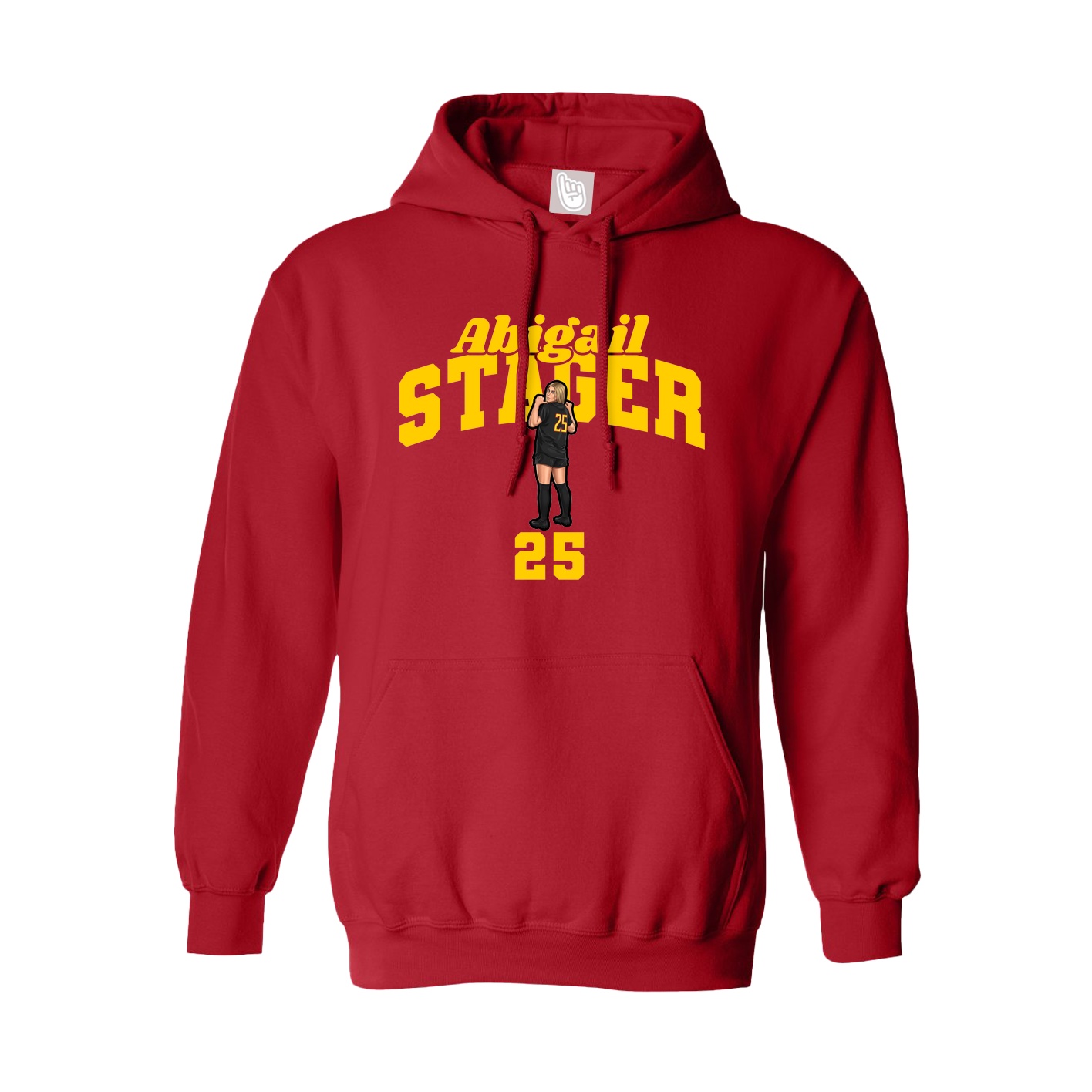 Hoodie — Signature Arch in Red