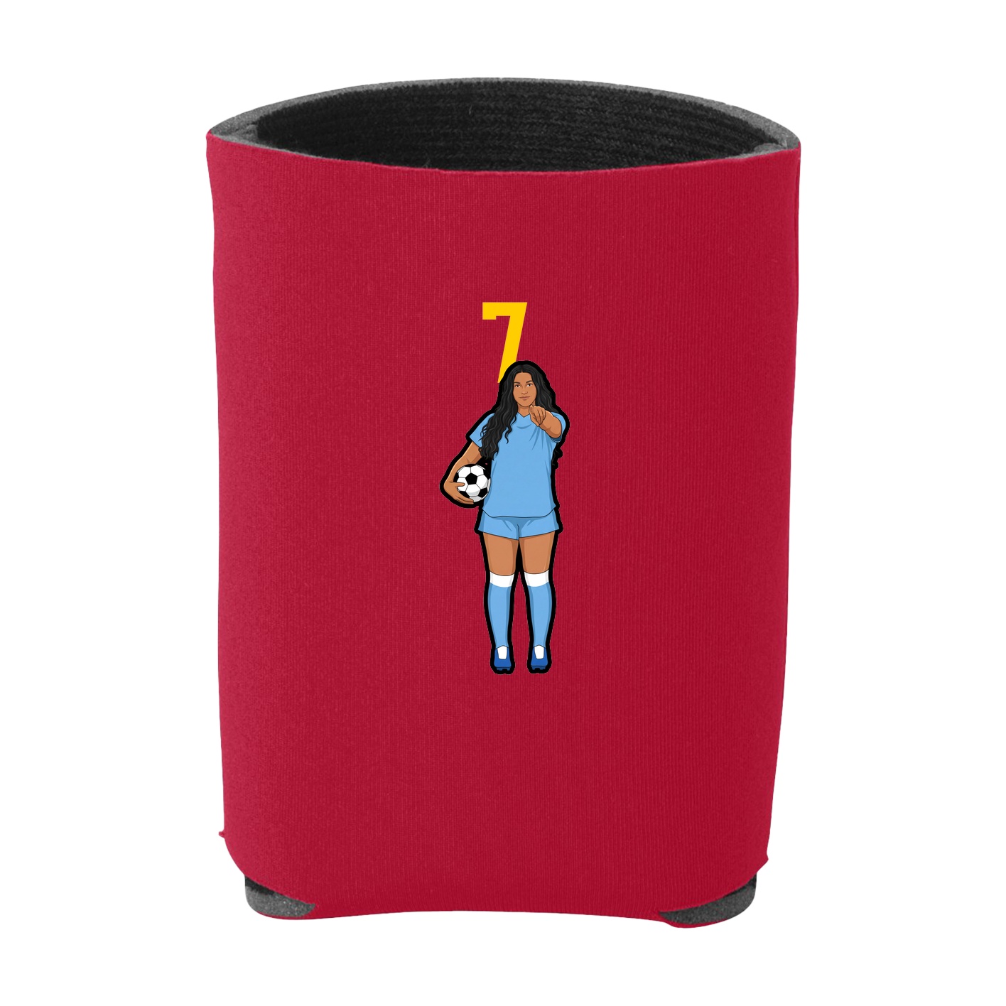 Can Holder — Number Top in Red